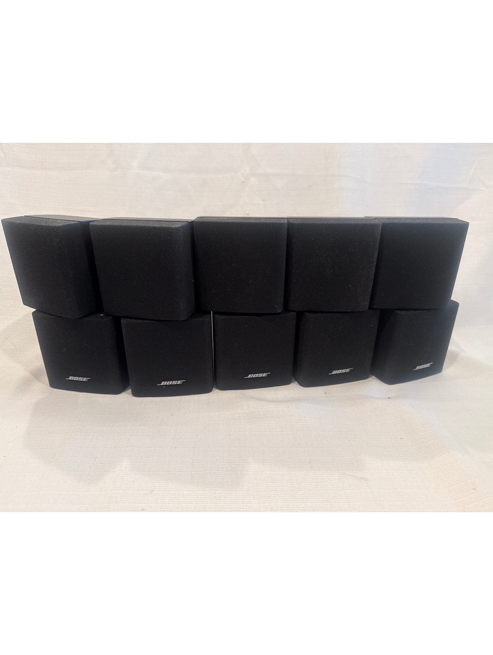 Bose Acoustimass Double Cube Speakers Set of 5 Black Lifestyle Surround System